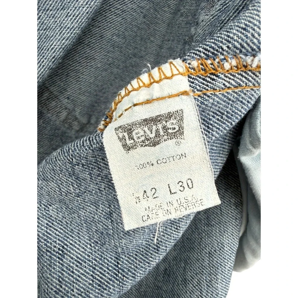 Vintage Levi's 550 Jeans Made In USA 42x29 Relaxed 90s Vintage Fit